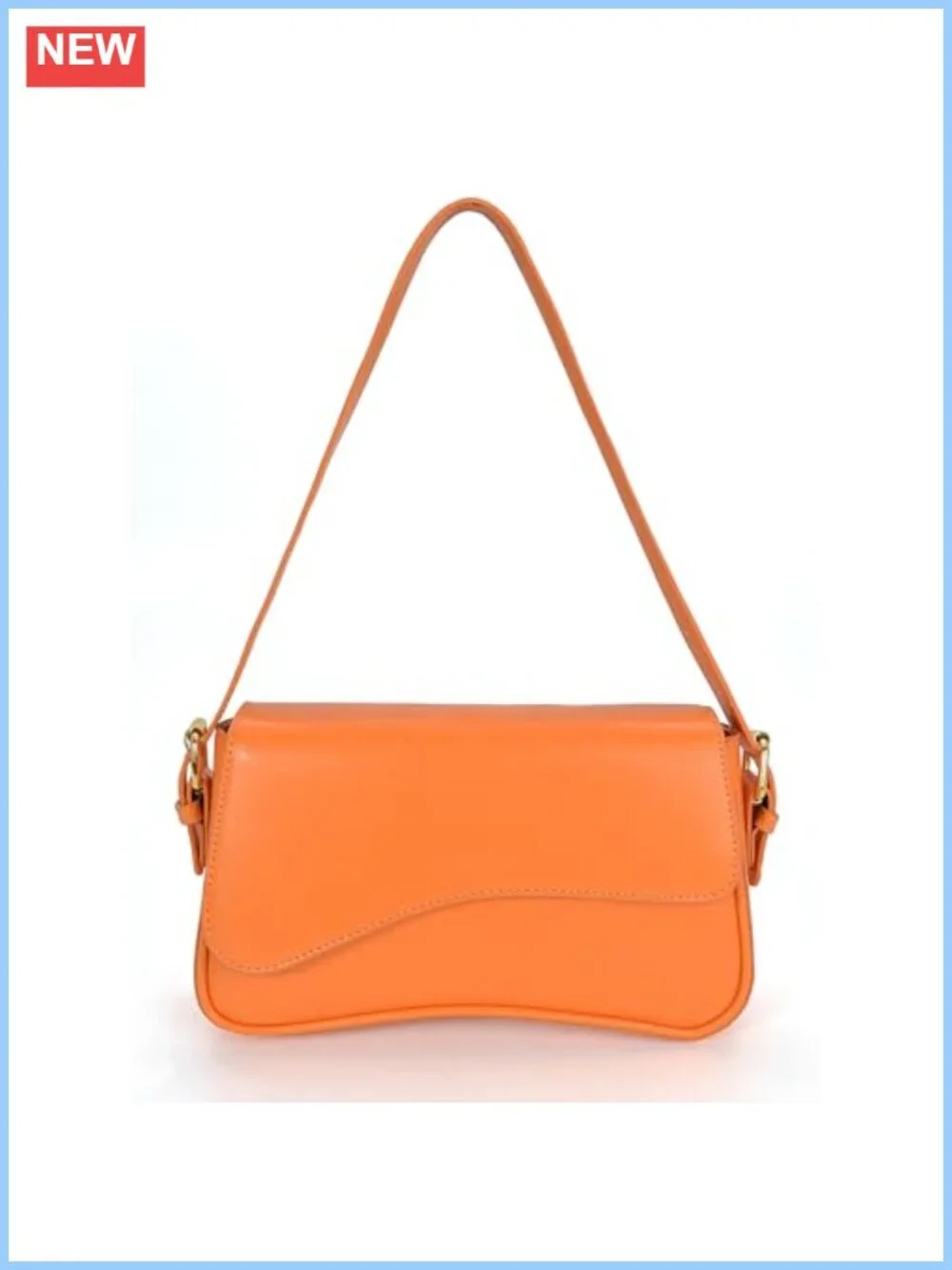 Vegan Leather Hobo Shoulder Bag Y2K Trendy Zipper Clutch 2 Removable Straps